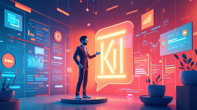 Die Illustration zeigt, dass ChatGPT viele Funktionen für das Marketing bietet.